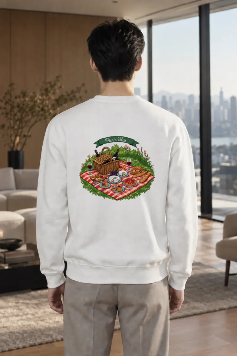 "Picnic Bliss" Heavy Blend Unisex Crewneck Sweatshirt | Gildan 18000
