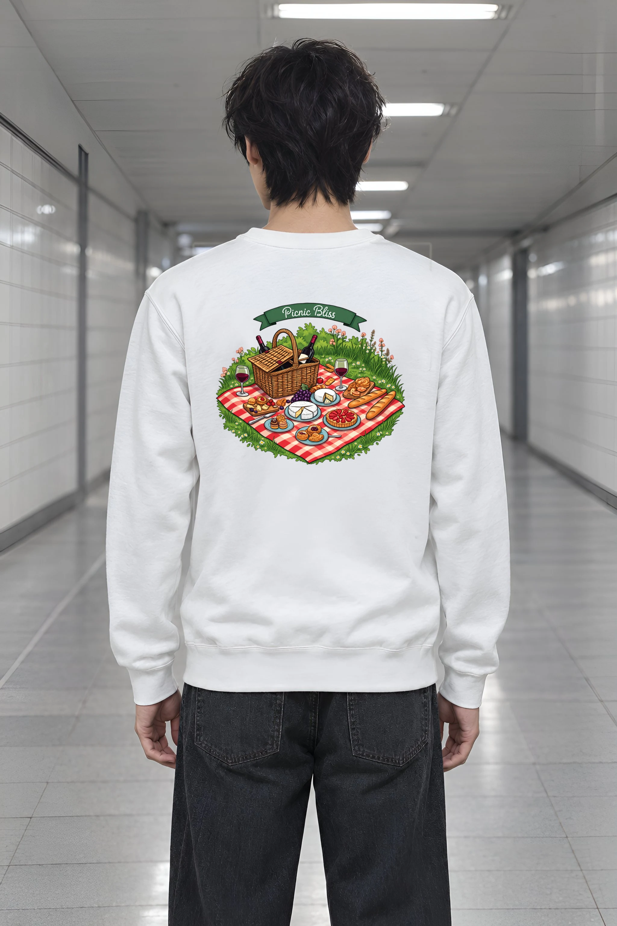 "Picnic Bliss" Heavy Blend Unisex Crewneck Sweatshirt