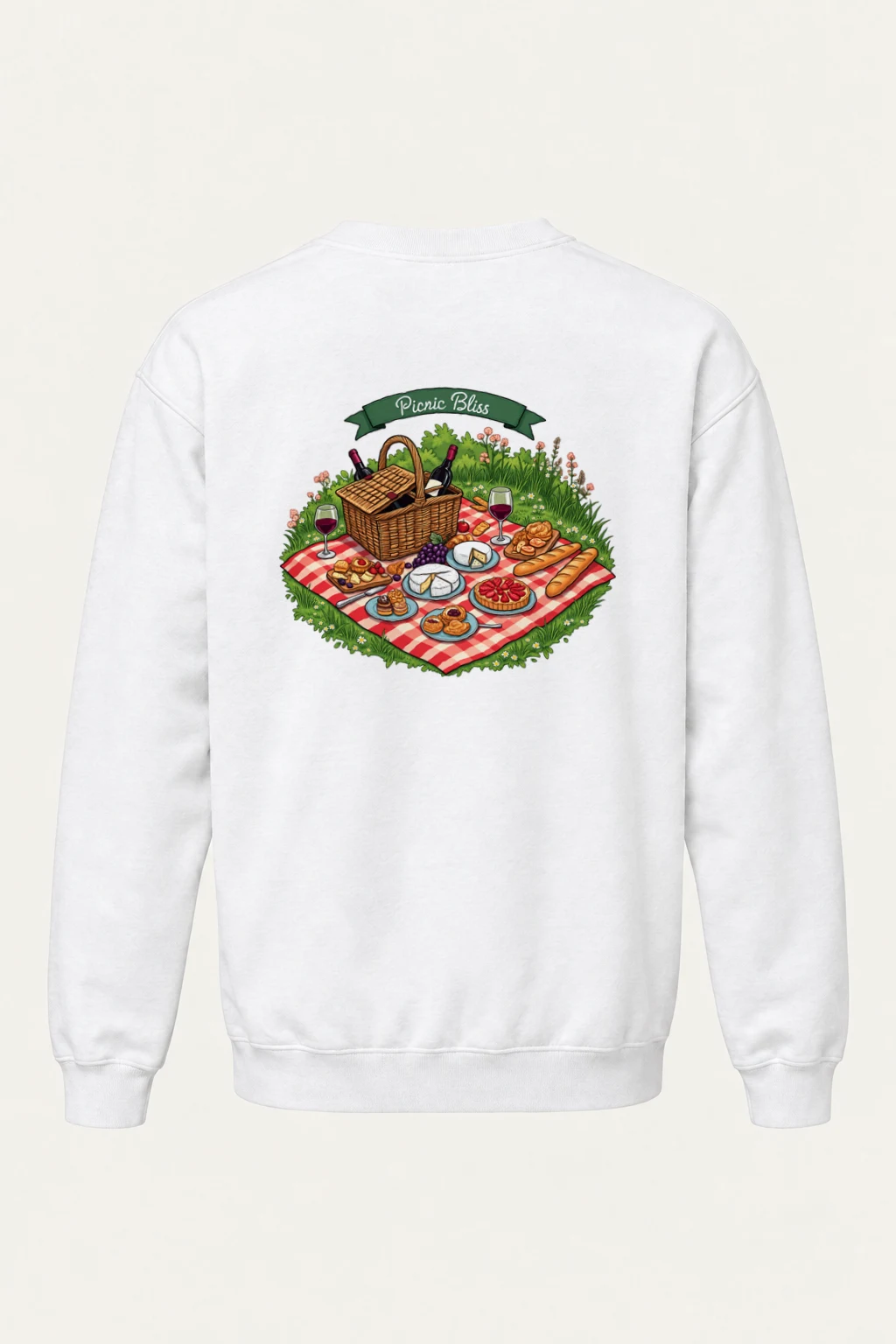 "Picnic Bliss" Heavy Blend Unisex Crewneck Sweatshirt | Gildan 18000
