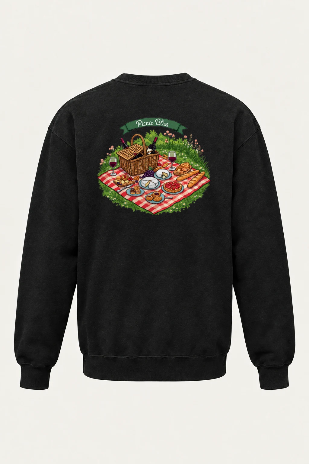 "Picnic Bliss" Heavy Blend Unisex Crewneck Sweatshirt | Gildan 18000
