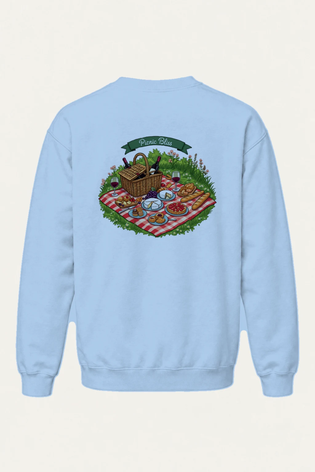 "Picnic Bliss" Heavy Blend Unisex Crewneck Sweatshirt | Gildan 18000