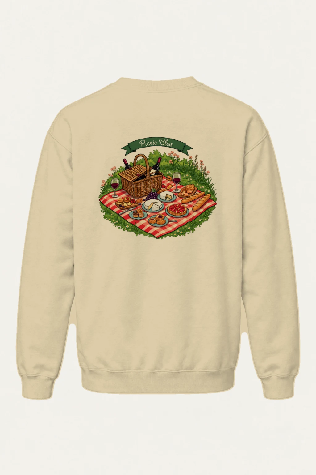 "Picnic Bliss" Heavy Blend Unisex Crewneck Sweatshirt | Gildan 18000