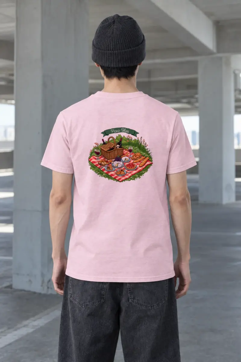 "Picnic Bliss" Heavyweight Unisex Crewneck T-shirt