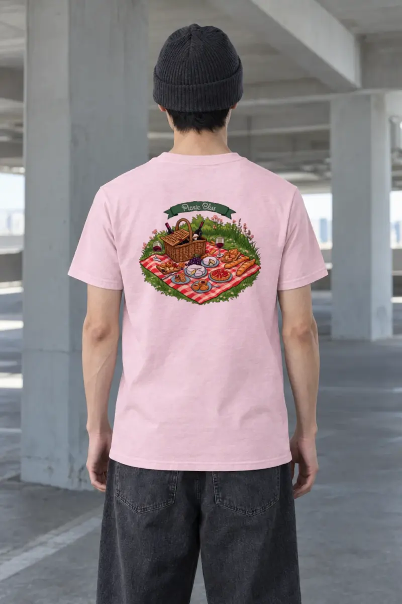 "Picnic Bliss" Heavyweight Unisex Crewneck T-shirt
