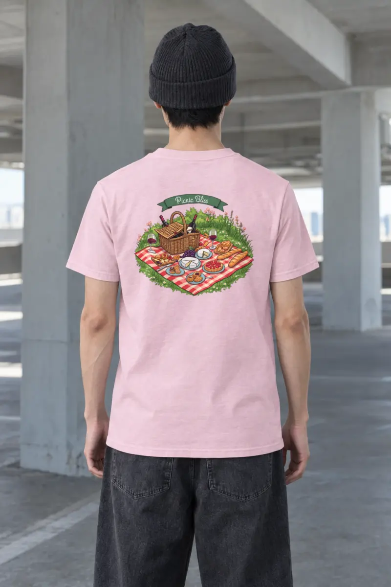 "Picnic Bliss" Heavyweight Unisex Crewneck T-shirt