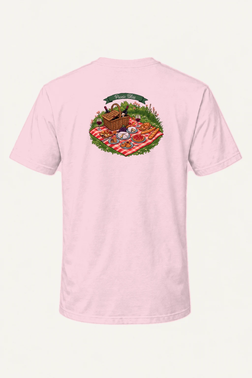 "Picnic Bliss" Heavyweight Unisex Crewneck T-shirt | Gildan 5000
