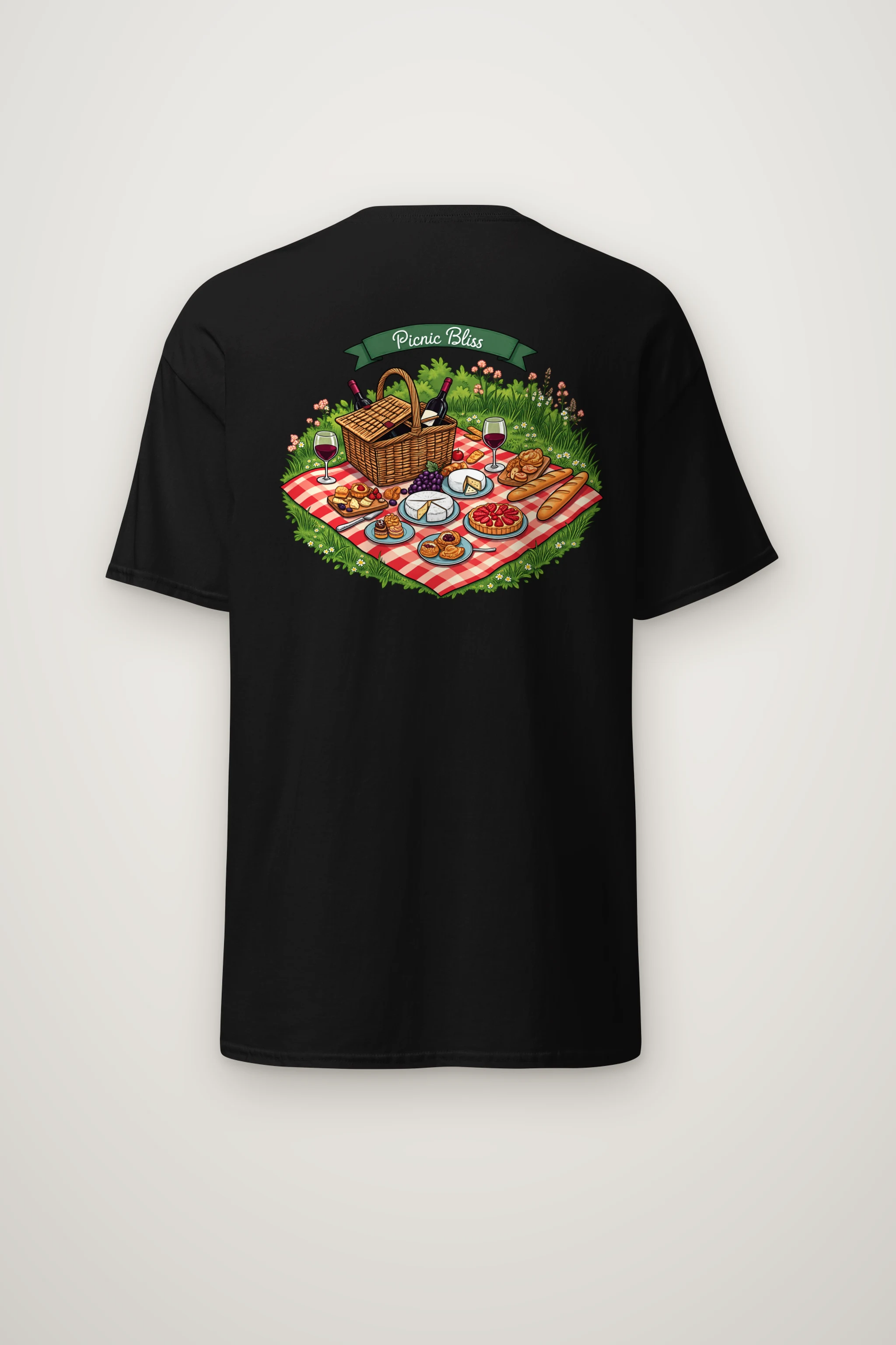 "Picnic Bliss" Heavyweight Unisex Crewneck T-shirt