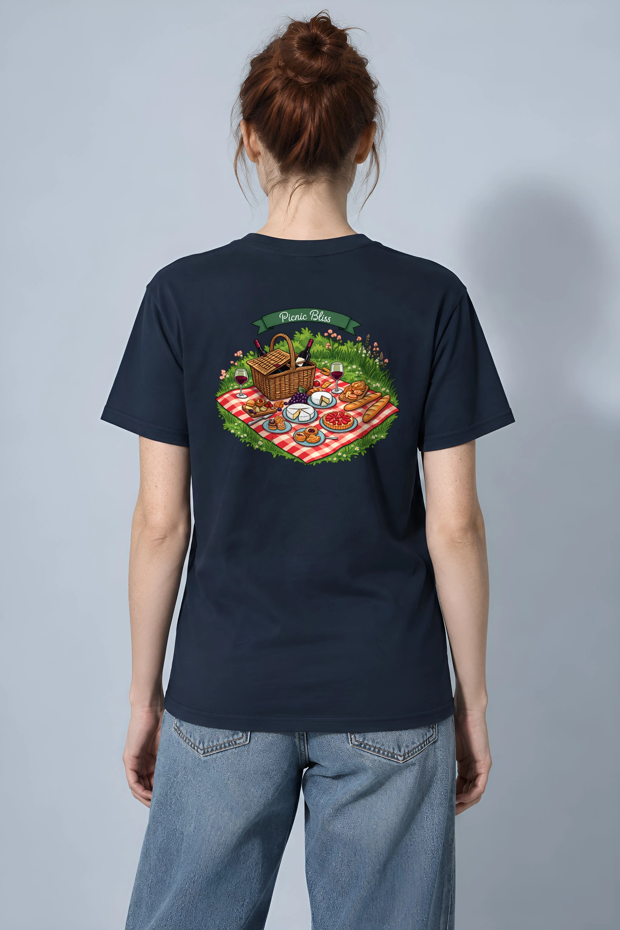 "Picnic Bliss" Heavyweight Unisex Crewneck T-shirt