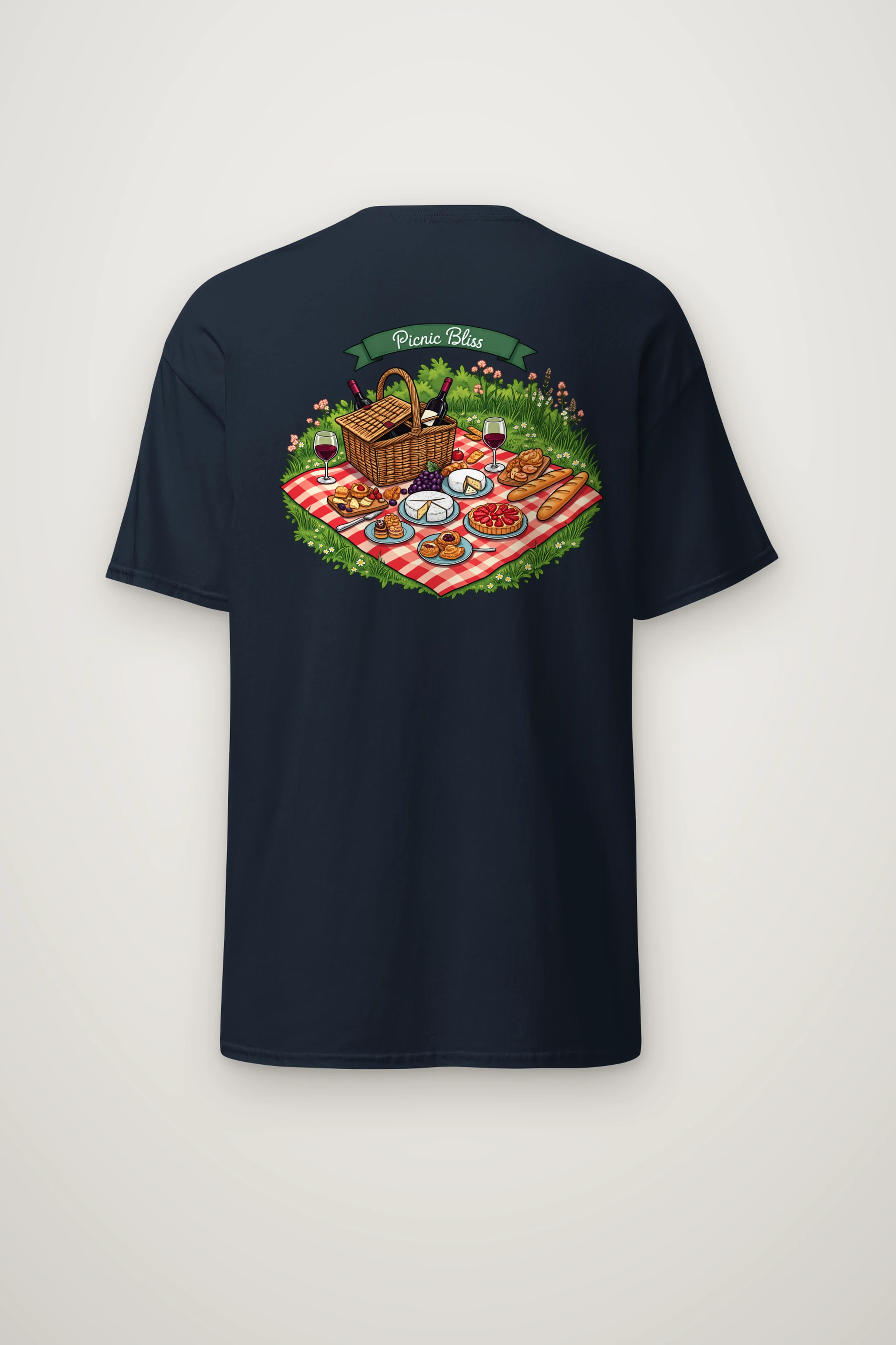 "Picnic Bliss" Heavyweight Unisex Crewneck T-shirt