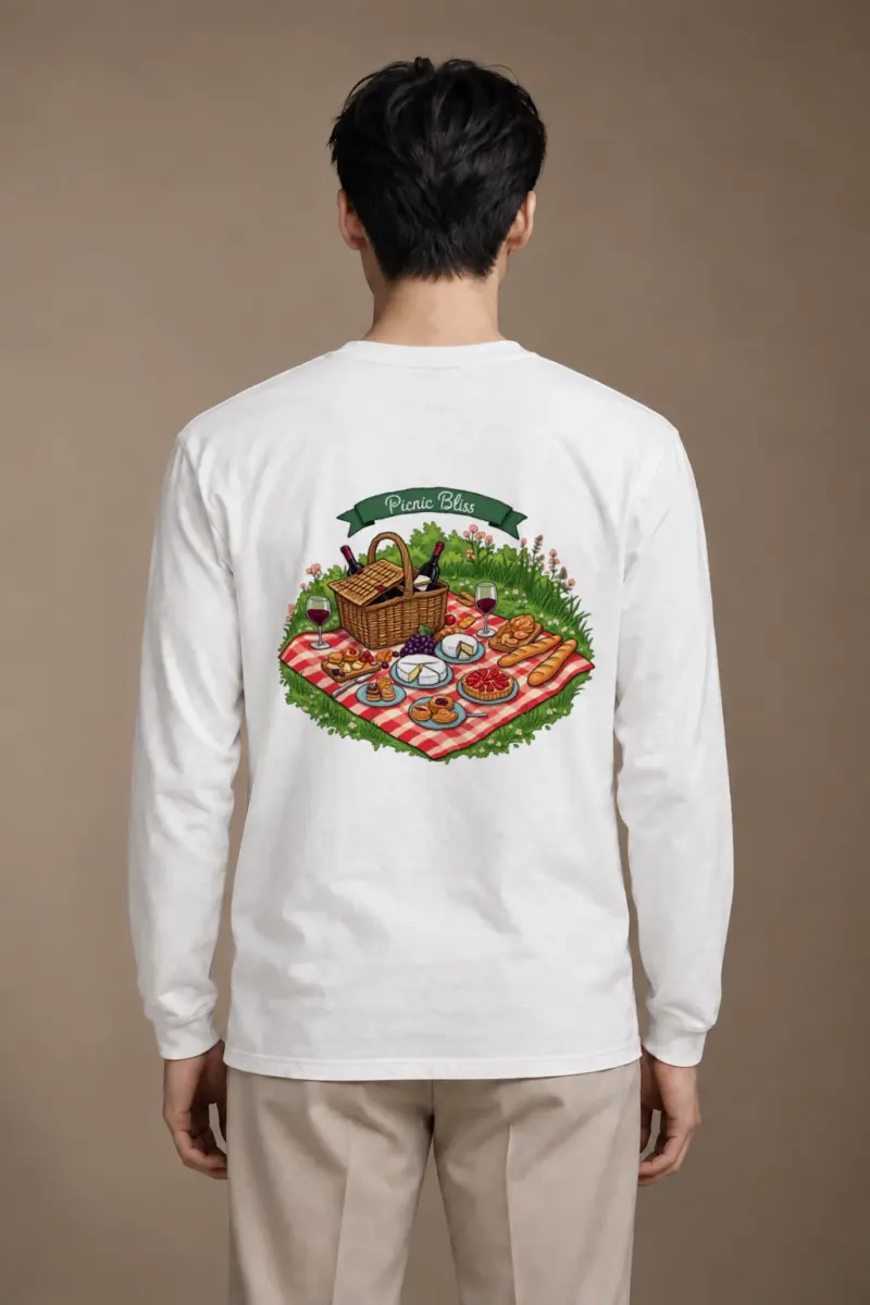 "Picnic Bliss" Unisex Longsleeve T-shirt | Gildan 2400