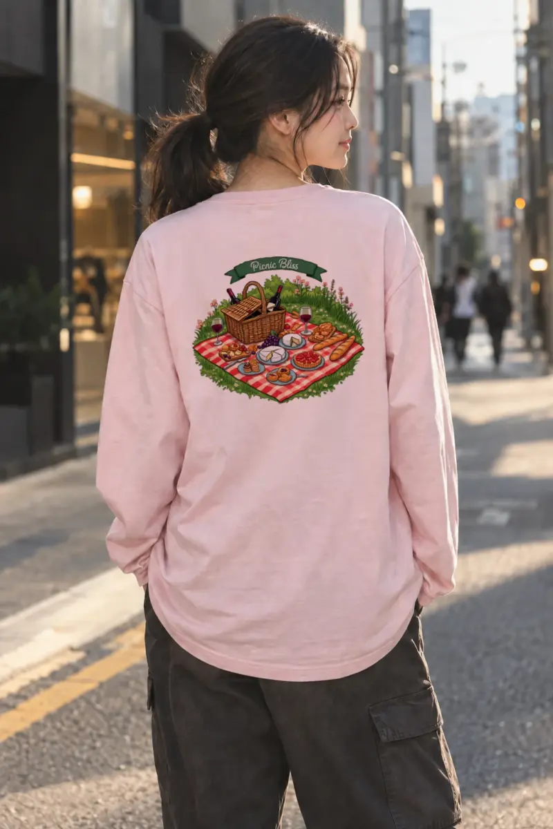 "Picnic Bliss" Unisex Longsleeve T-shirt | Gildan 2400