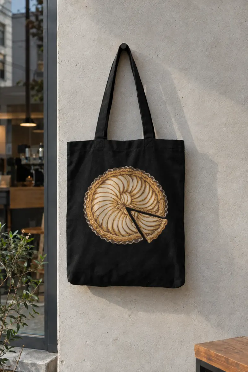 "Pie Geometry" Classic Cotton Tote Bag