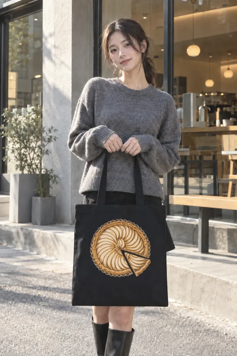 "Pie Geometry" Classic Cotton Tote Bag