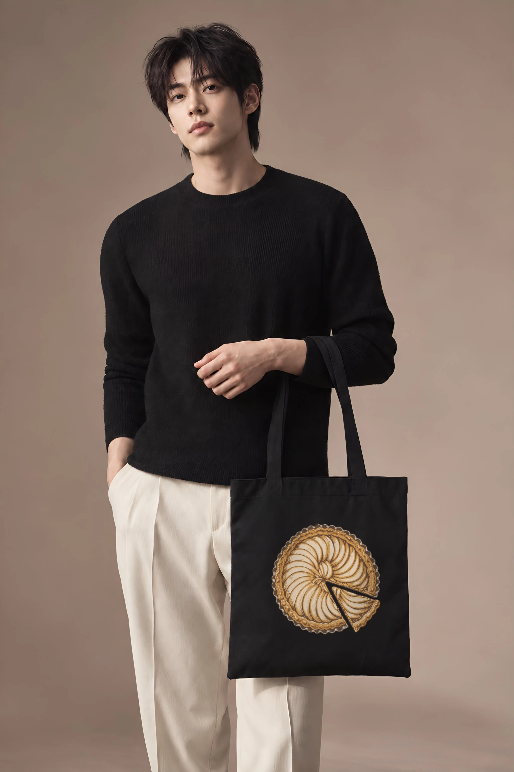 "Pie Geometry" Classic Cotton Tote Bag