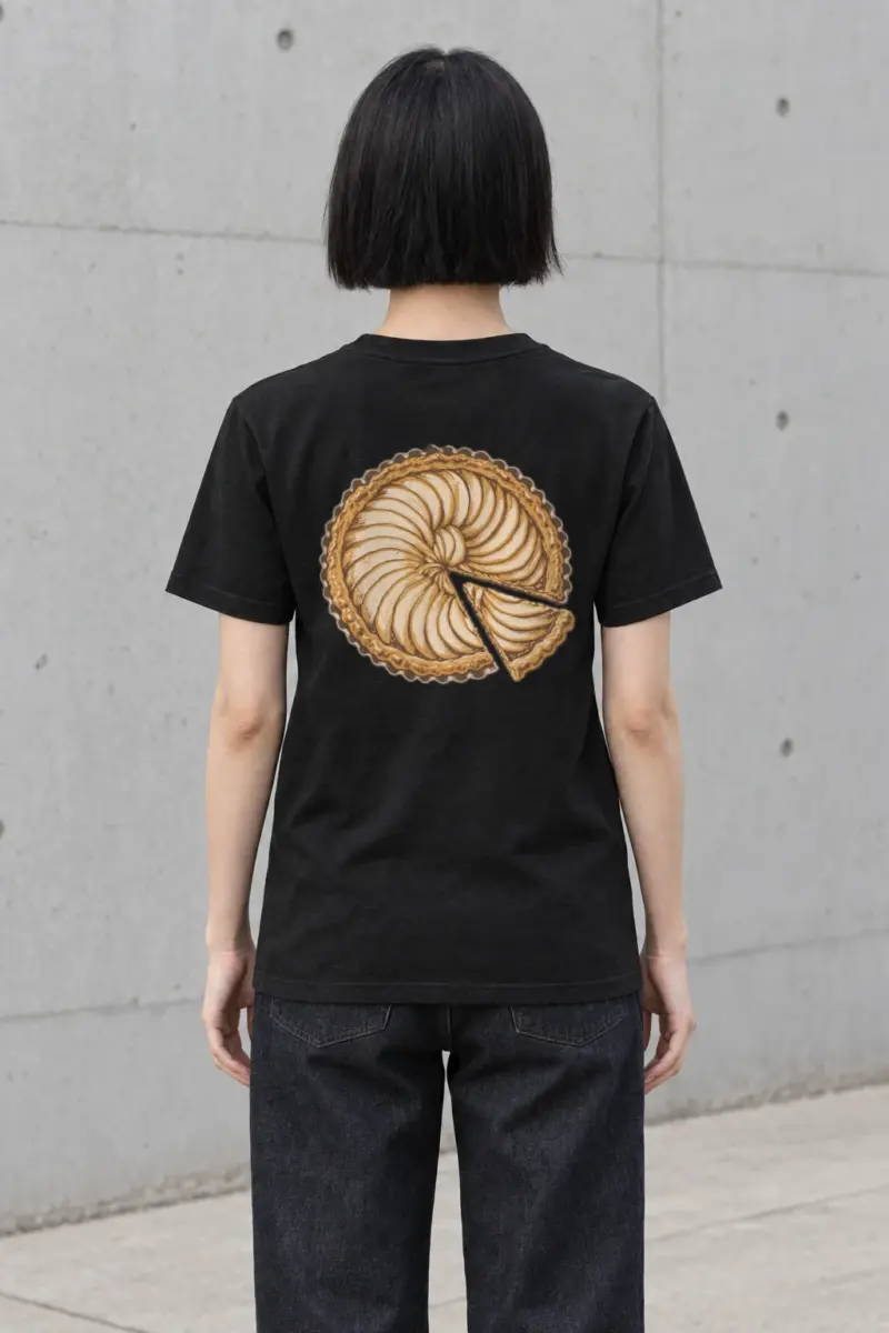 "Pie Geometry" Heavyweight Unisex Crewneck T-shirt