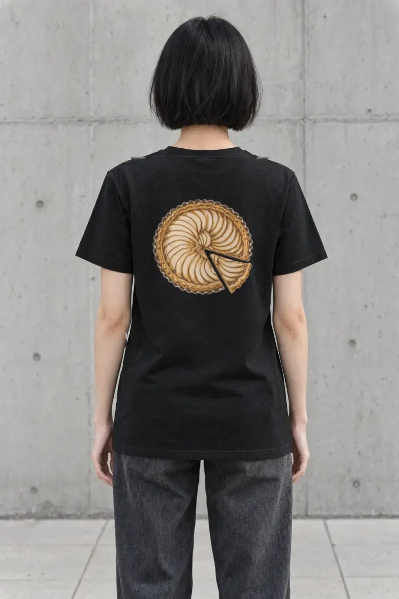 "Pie Geometry" Heavyweight Unisex Crewneck T-shirt