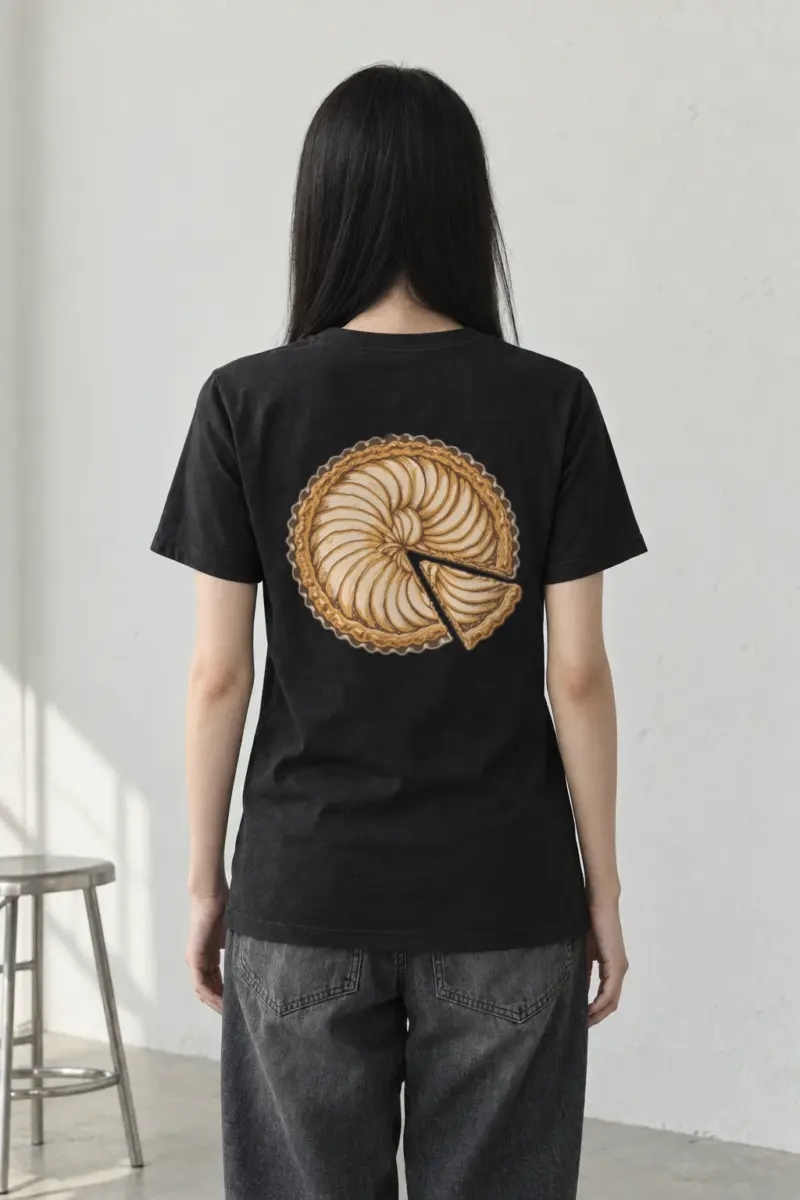 "Pie Geometry" Heavyweight Unisex Crewneck T-shirt