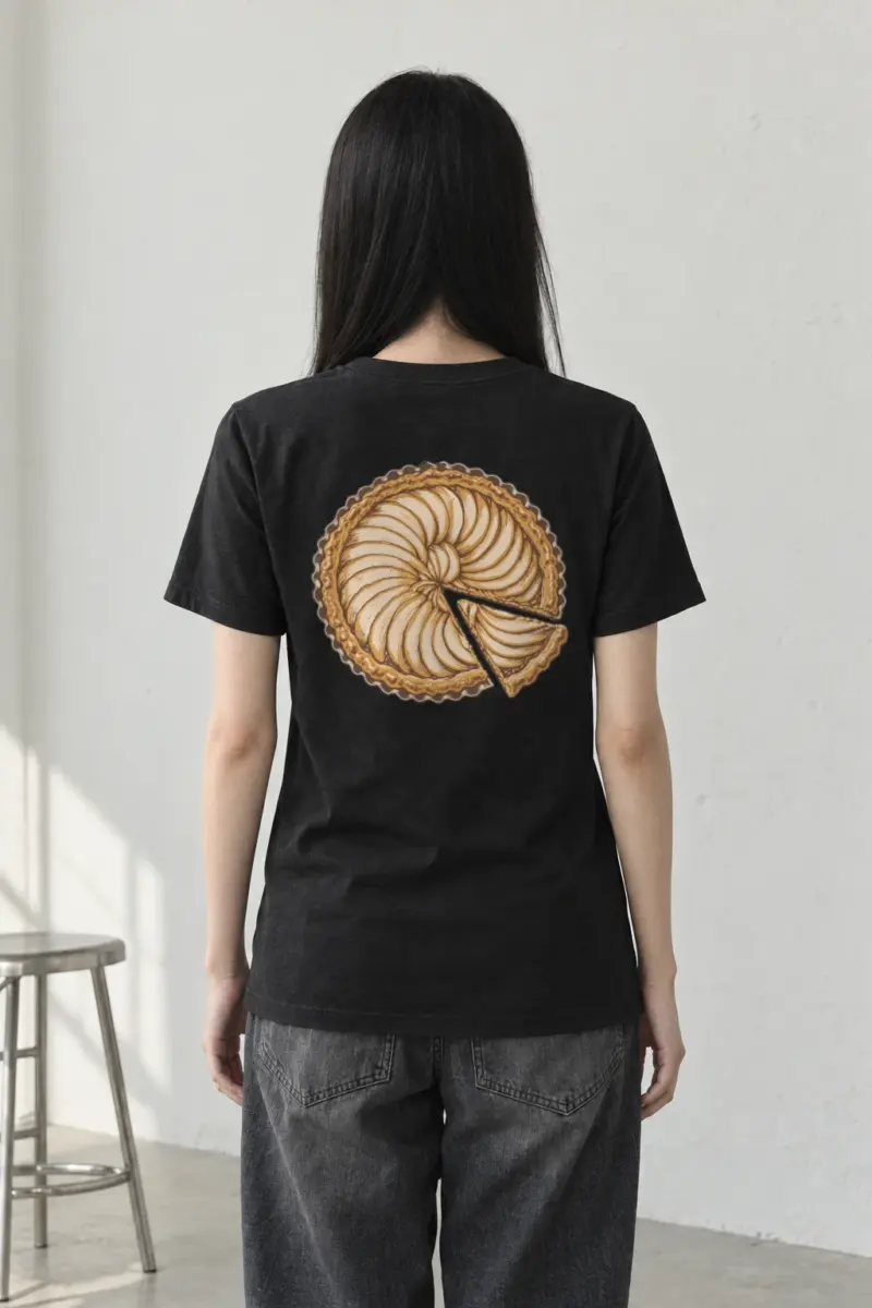 "Pie Geometry" Heavyweight Unisex Crewneck T-shirt