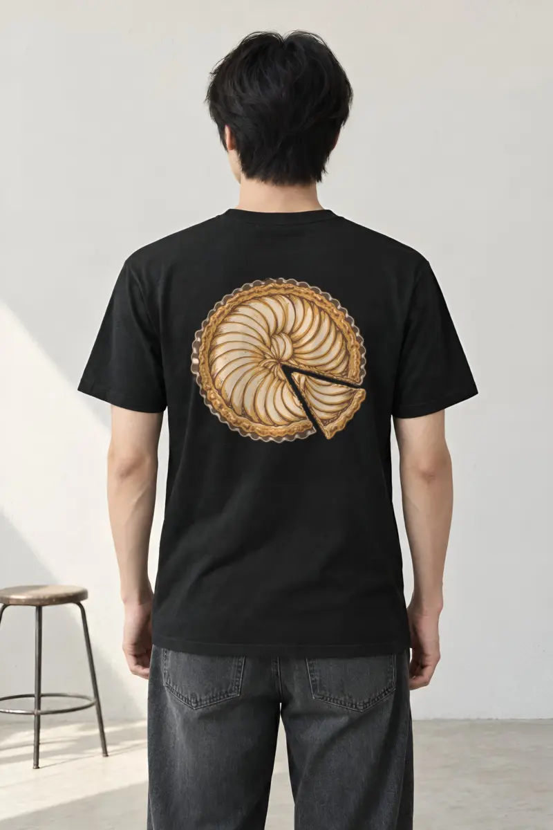"Pie Geometry" Heavyweight Unisex Crewneck T-shirt