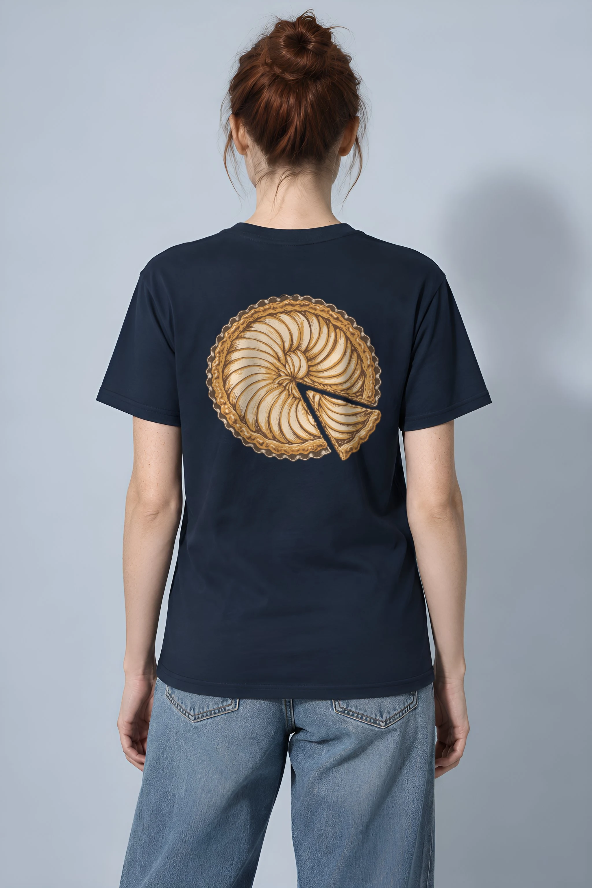 "Pie Geometry" Heavyweight Unisex Crewneck T-shirt