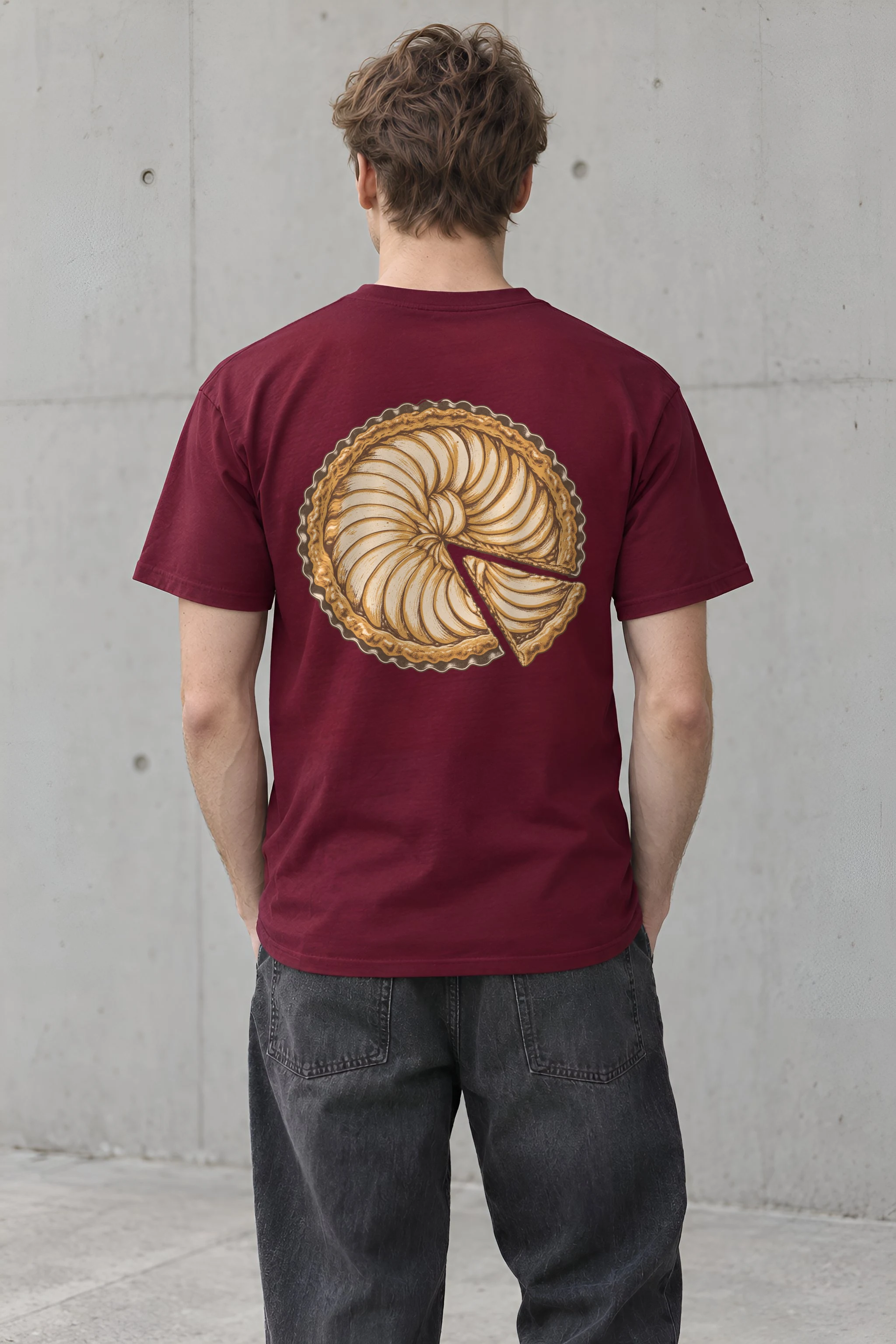 "Pie Geometry" Heavyweight Unisex Crewneck T-shirt