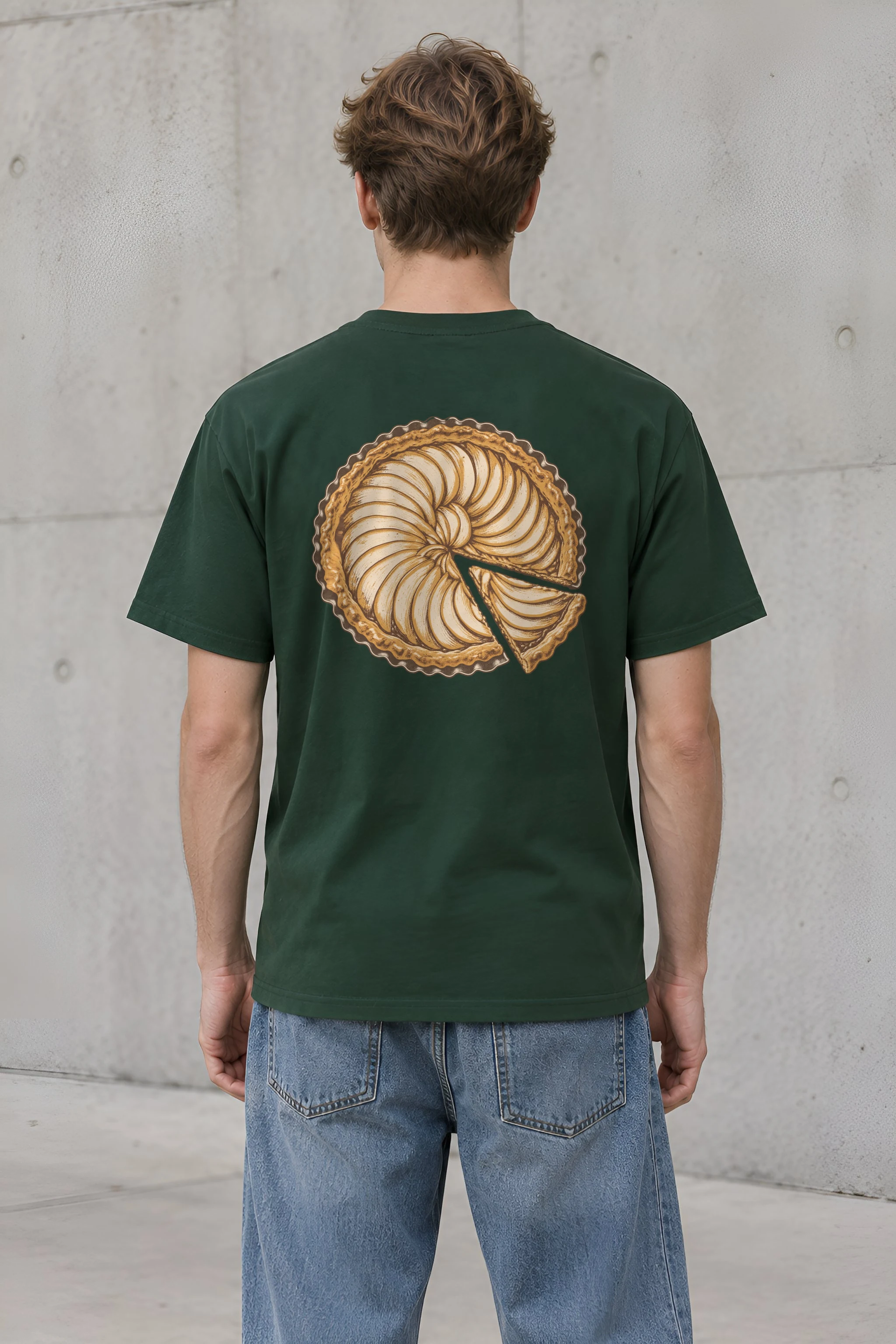 "Pie Geometry" Heavyweight Unisex Crewneck T-shirt