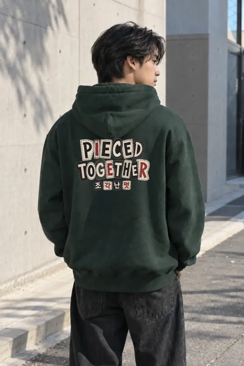 "Pieced Together" Heavy Blend Unisex Pullover Hoodie | Gildan 18500
