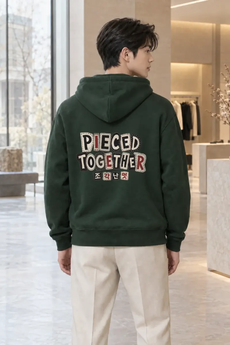 "Pieced Together" Heavy Blend Unisex Pullover Hoodie | Gildan 18500