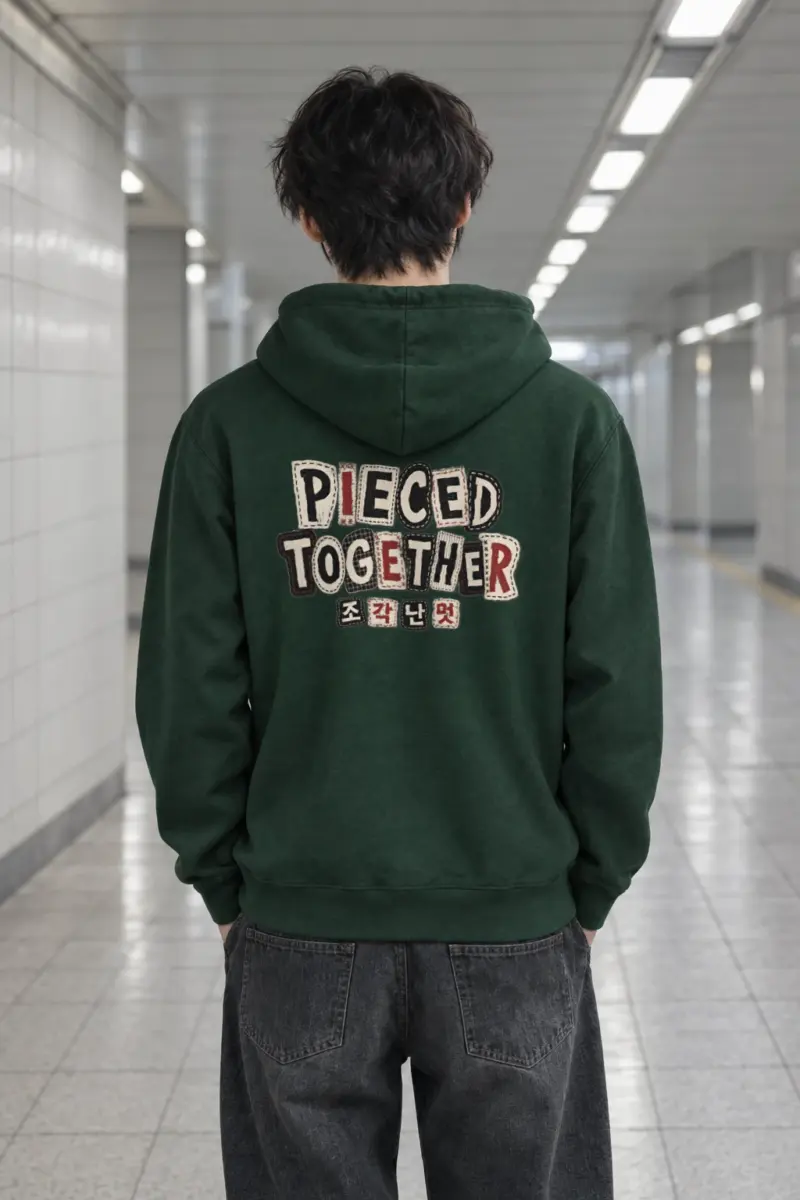 "Pieced Together" Heavy Blend Unisex Pullover Hoodie