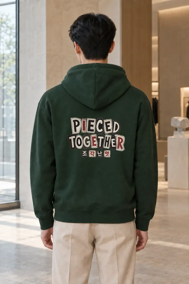 "Pieced Together" Heavy Blend Unisex Pullover Hoodie | Gildan 18500
