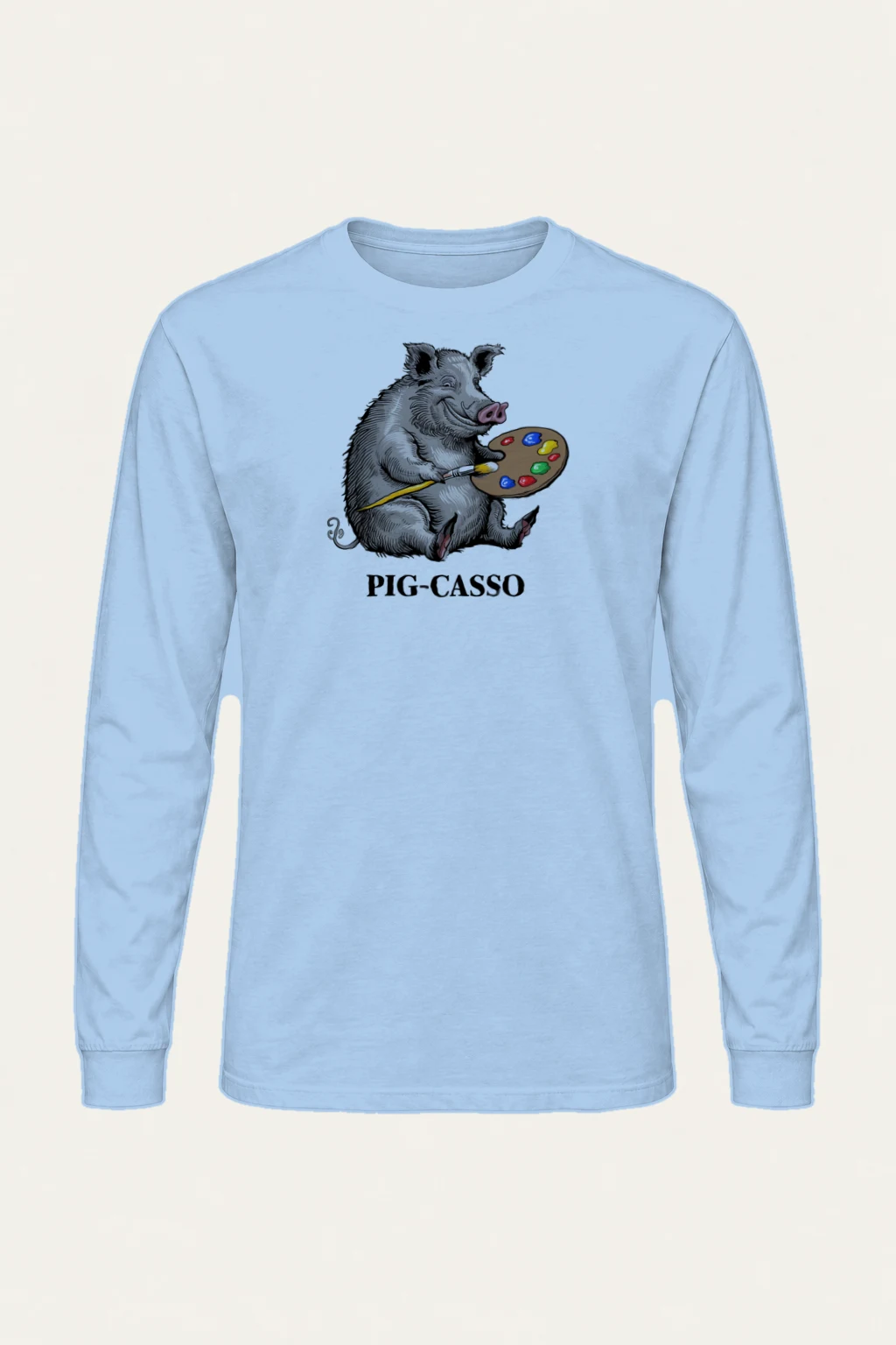 "Pig-Casso" Unisex Longsleeve T-shirt | Gildan 2400