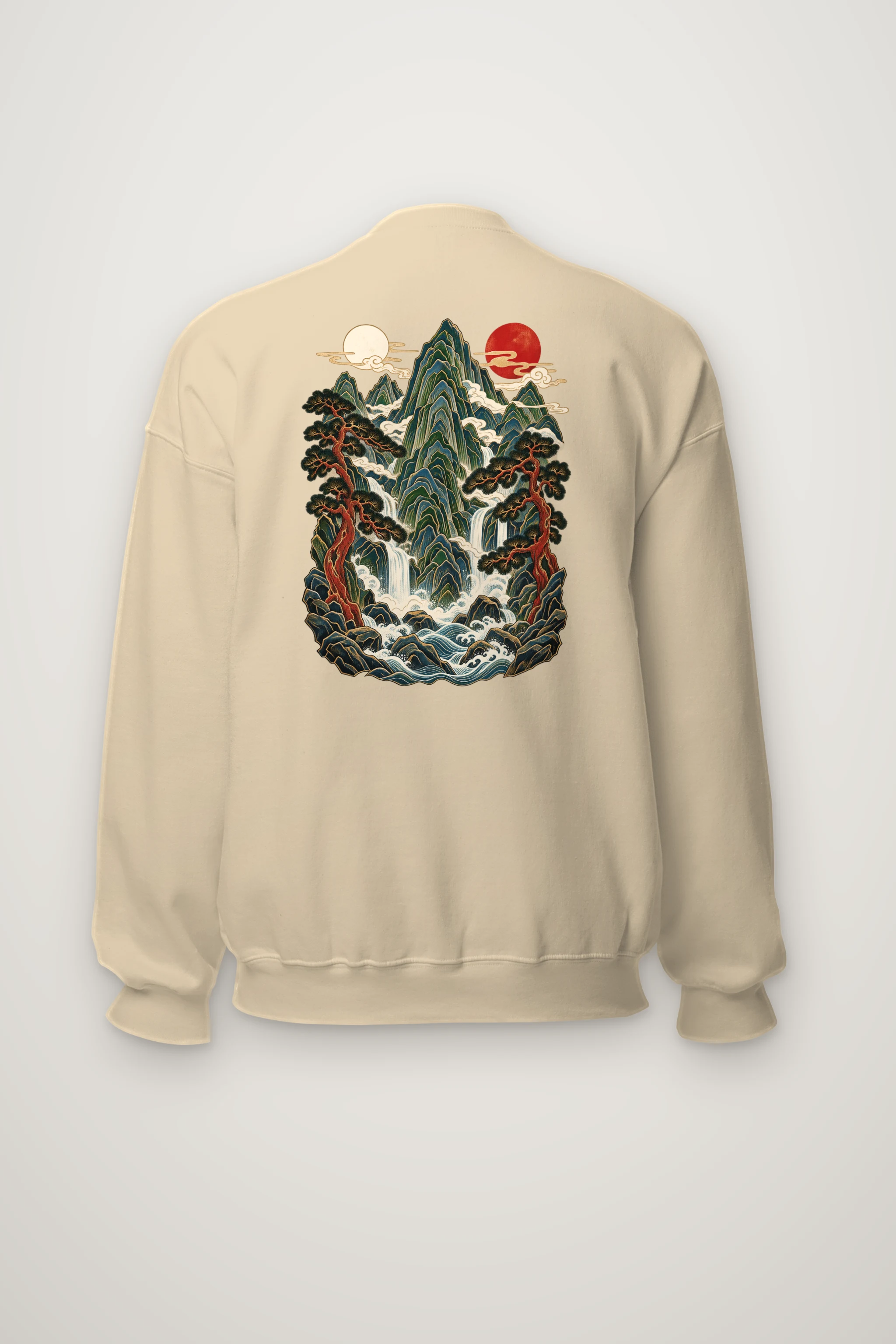 "Pinefall Sunscape" Heavy Blend Unisex Crewneck Sweatshirt
