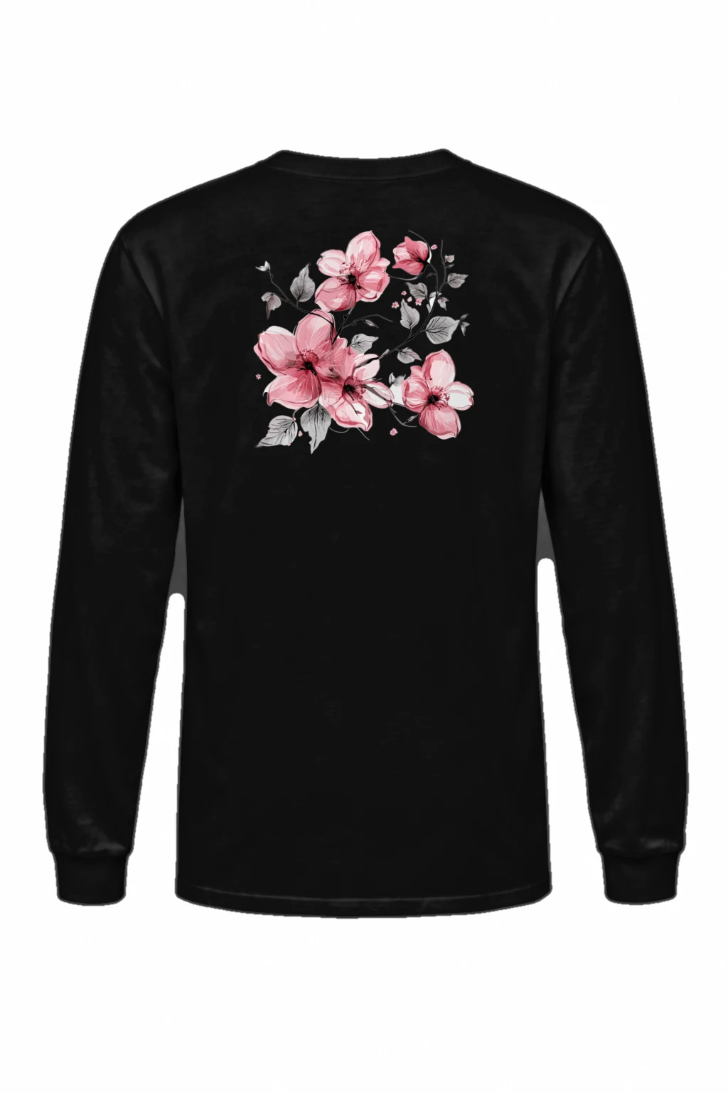 "Pink Branch Bloom" Unisex Longsleeve T-shirt | Gildan 2400