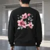 "Pink Branch Elegance" Heavy Blend Unisex Crewneck Sweatshirt