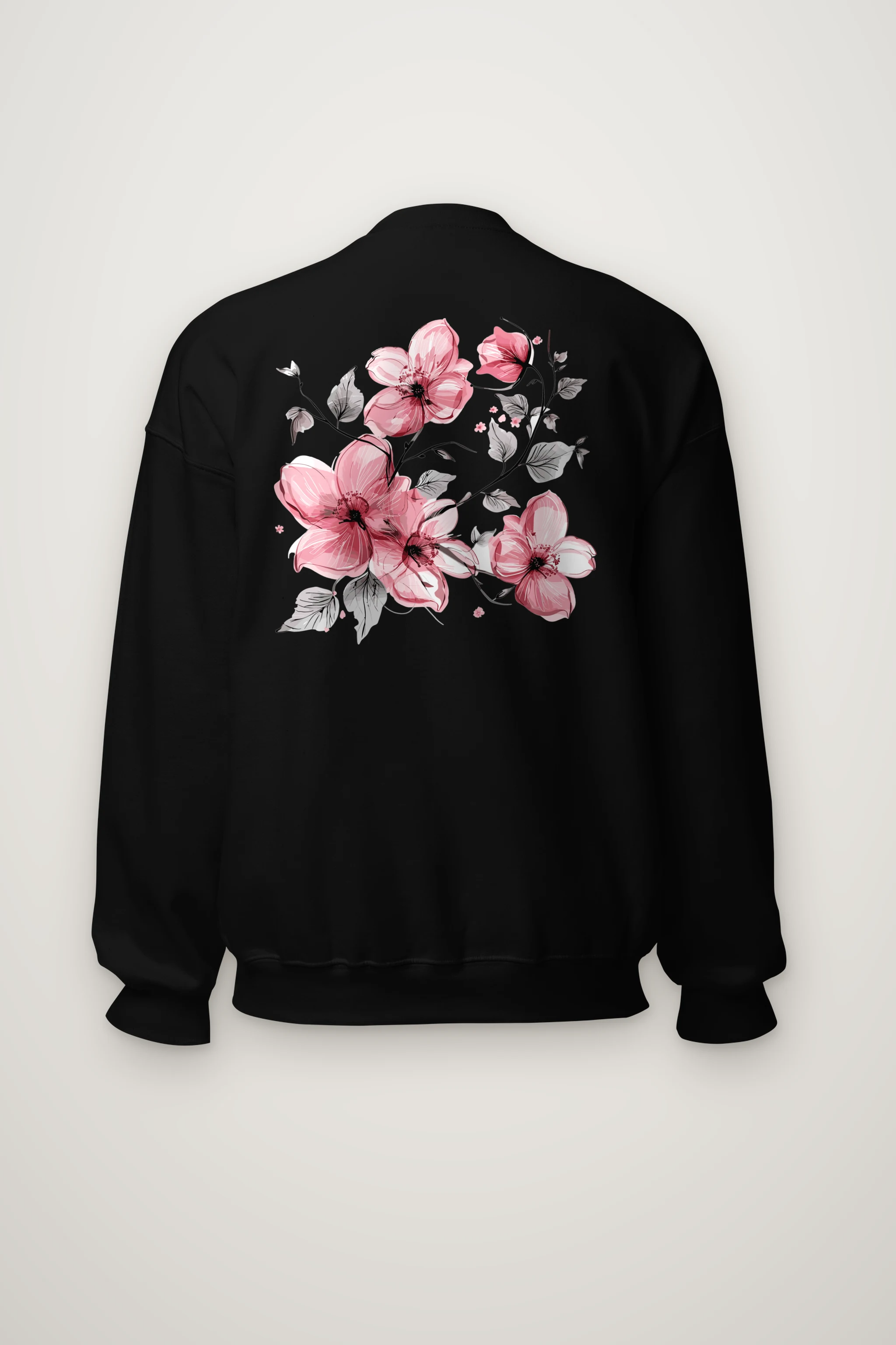 "Pink Branch Elegance" Heavy Blend Unisex Crewneck Sweatshirt