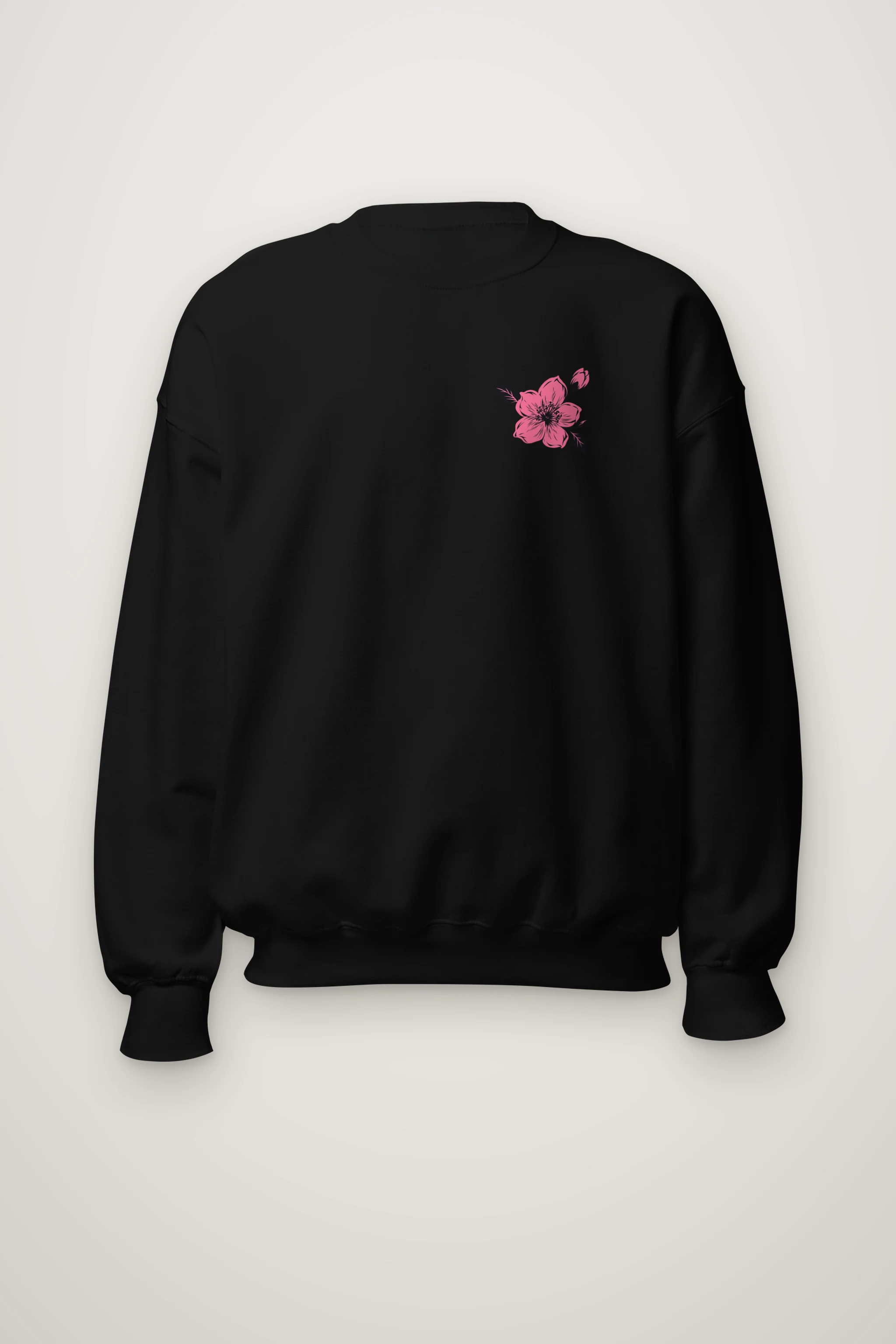 "Pink Branch Elegance" Heavy Blend Unisex Crewneck Sweatshirt