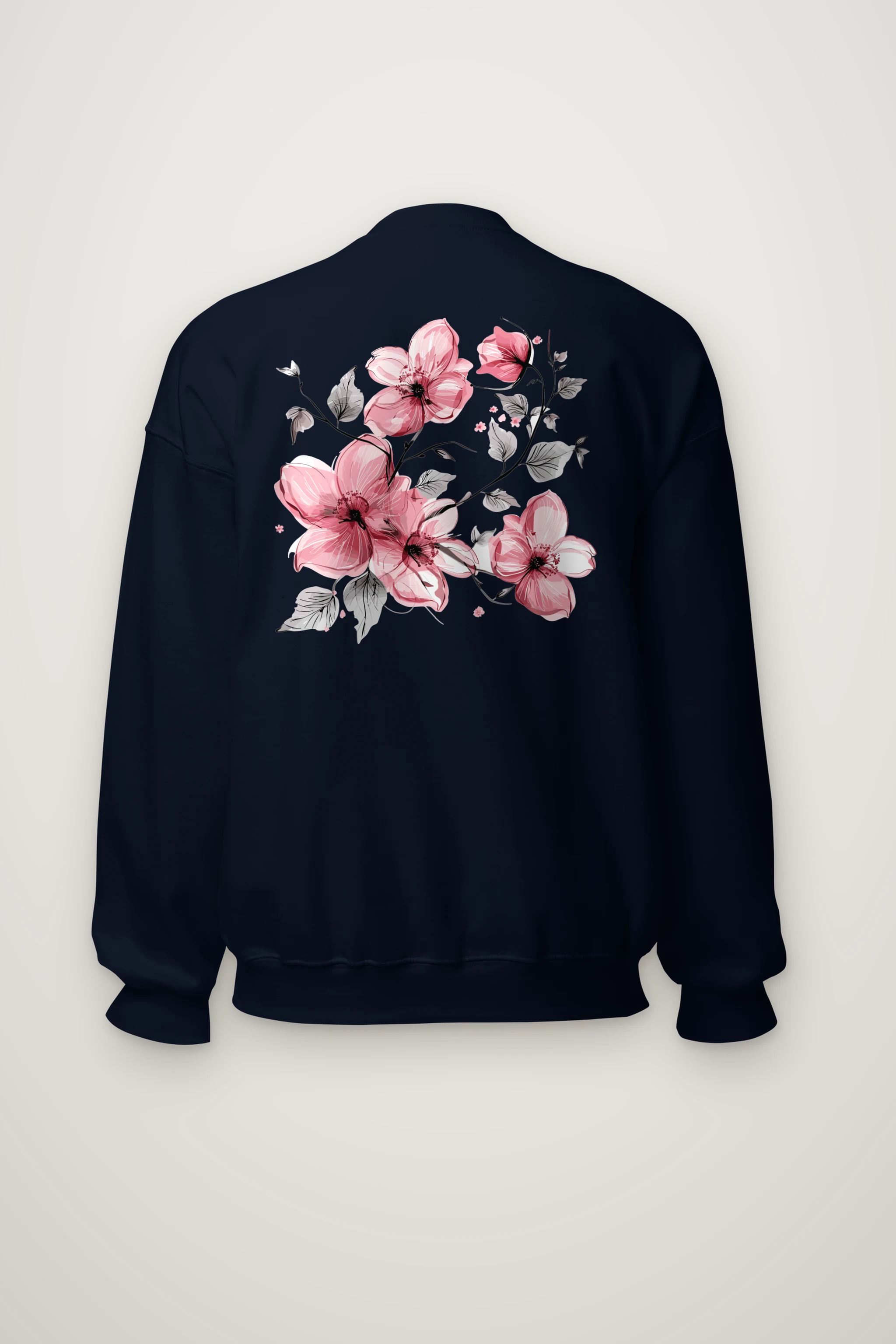"Pink Branch Elegance" Heavy Blend Unisex Crewneck Sweatshirt