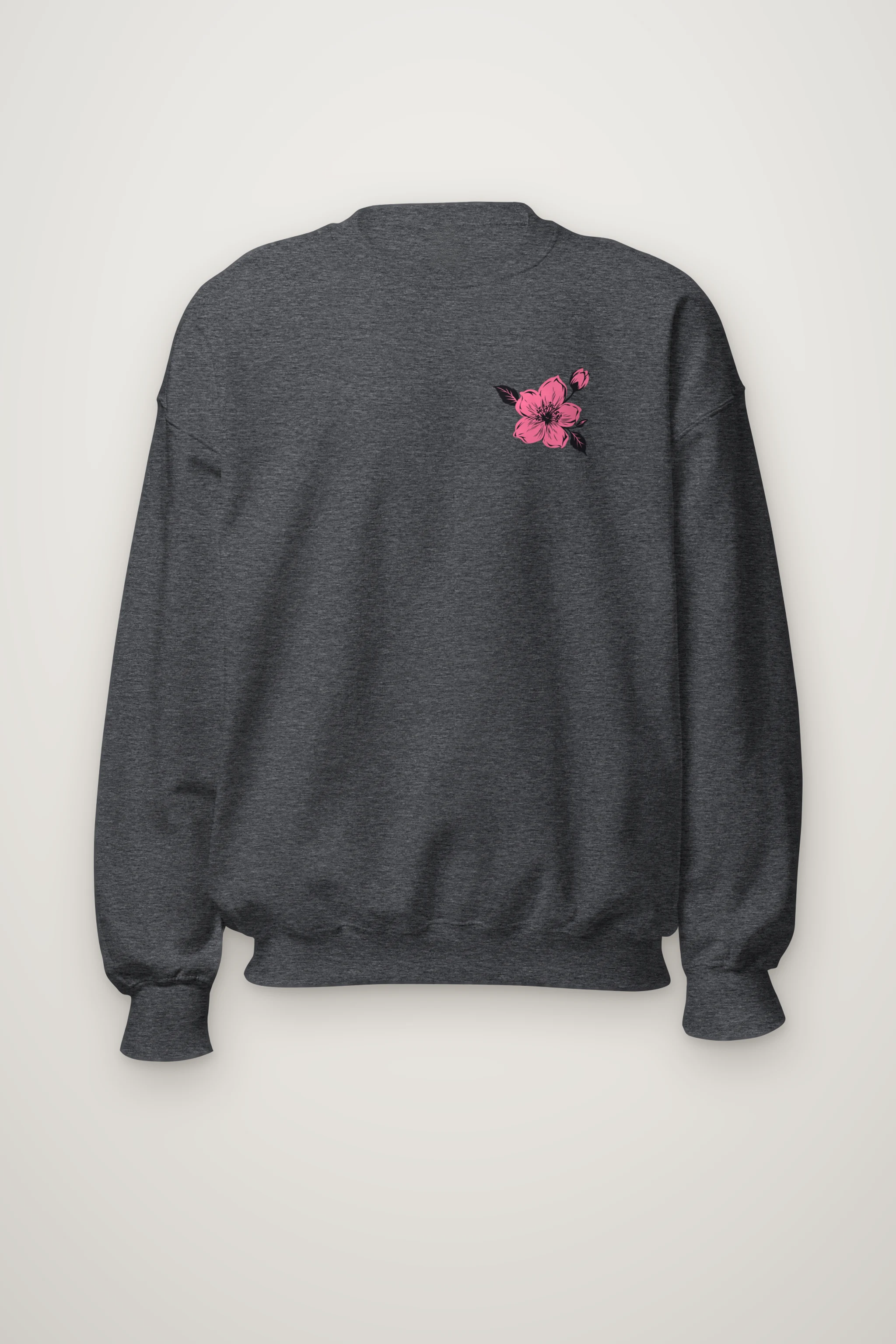 "Pink Branch Elegance" Heavy Blend Unisex Crewneck Sweatshirt