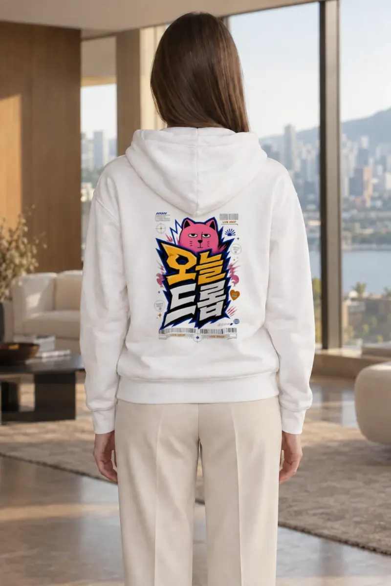 "Pink Cat Live Drop" Heavy Blend Unisex Pullover Hoodie | Gildan 18500