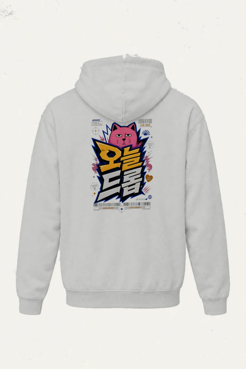 "Pink Cat Live Drop" Heavy Blend Unisex Pullover Hoodie | Gildan 18500