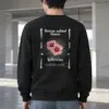 "Pink Hibiscus Flowers" Heavy Blend Unisex Crewneck Sweatshirt