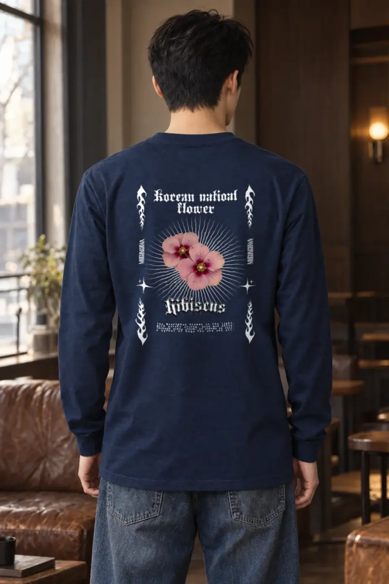 "Pink Hibiscus Flowers" Unisex Longsleeve T-shirt