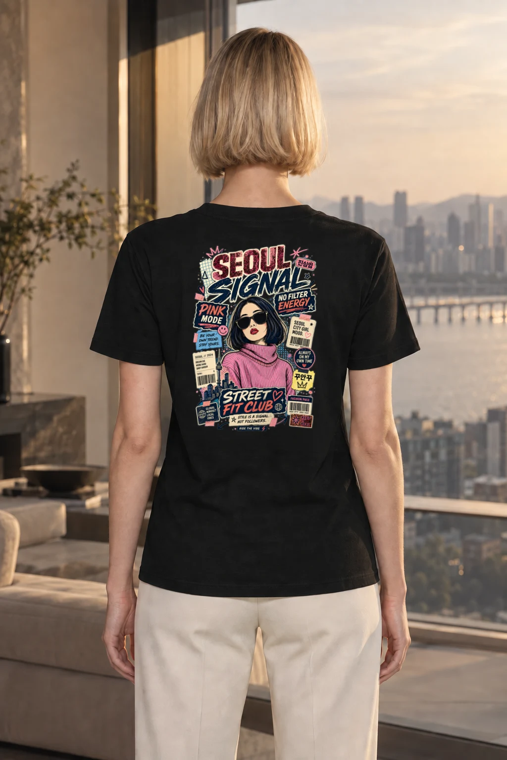"Pink Mode" Heavyweight Unisex Crewneck T-shirt | Gildan 5000