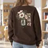 "Pink Wildflower Bouquet" Heavy Blend Unisex Crewneck Sweatshirt | Gildan 18000