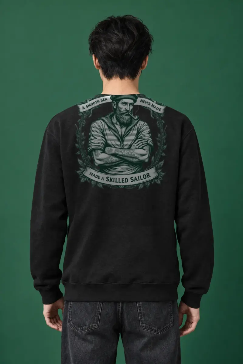 "Pipe And Wreath" Heavy Blend Unisex Crewneck Sweatshirt