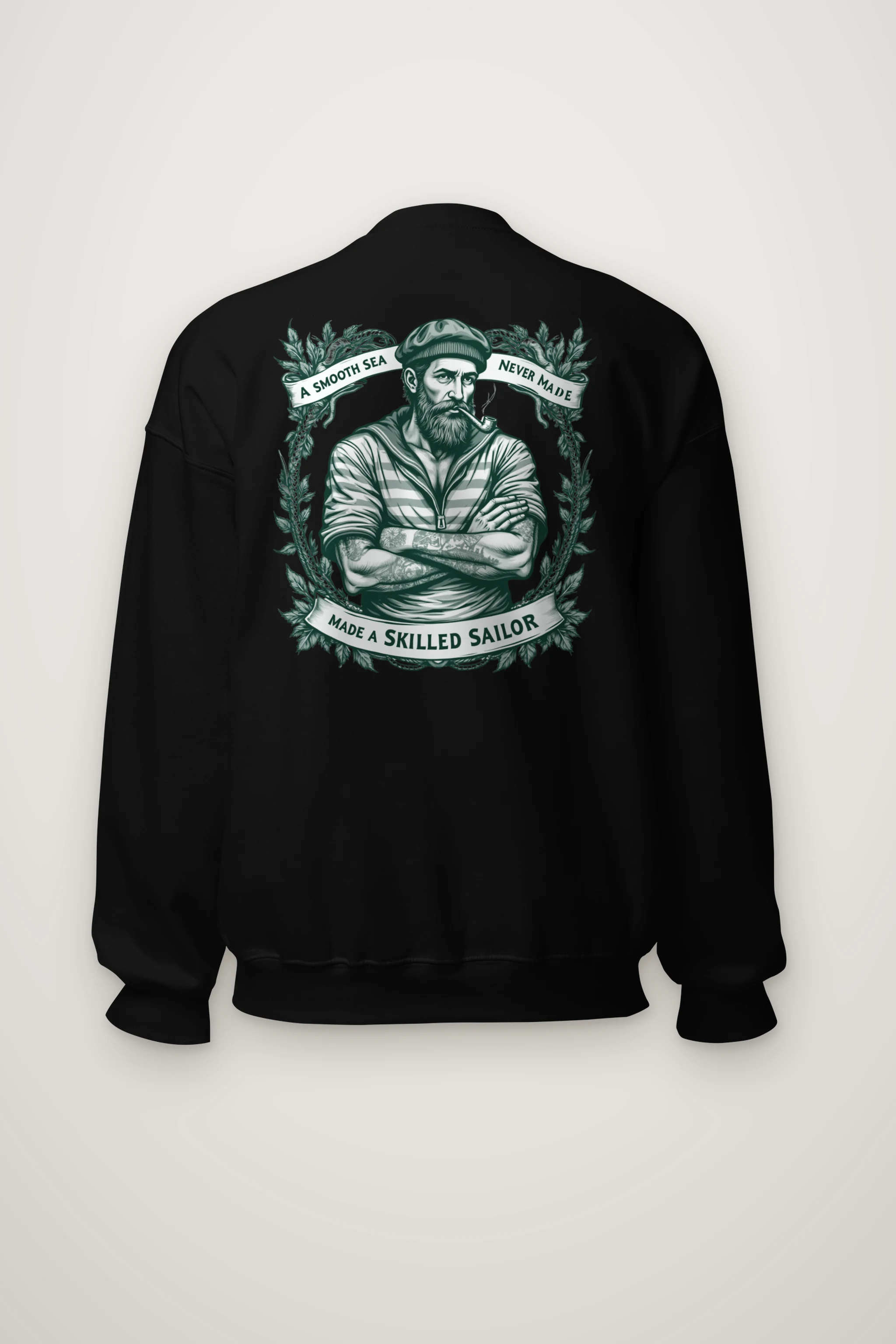 "Pipe And Wreath" Heavy Blend Unisex Crewneck Sweatshirt