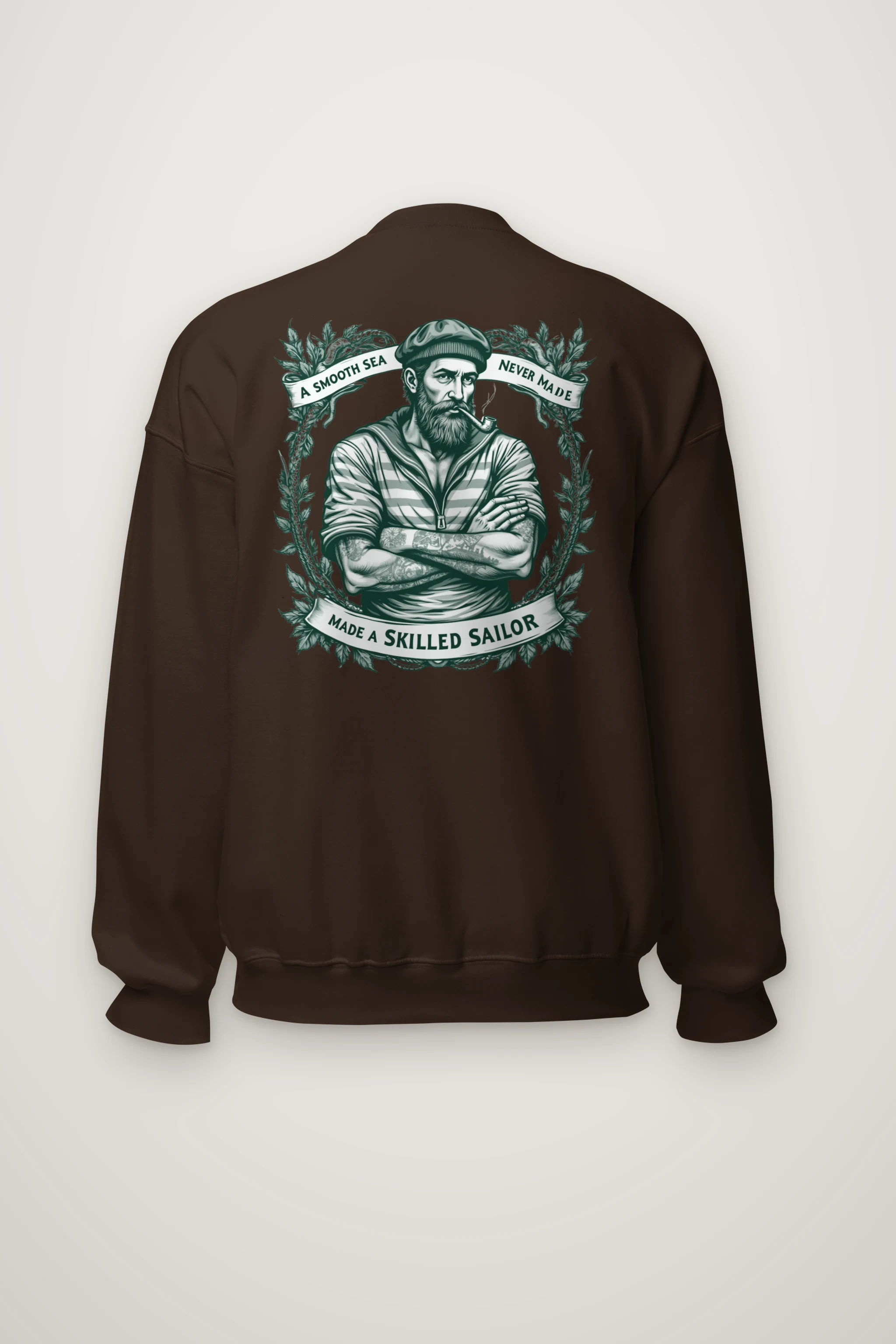 "Pipe And Wreath" Heavy Blend Unisex Crewneck Sweatshirt