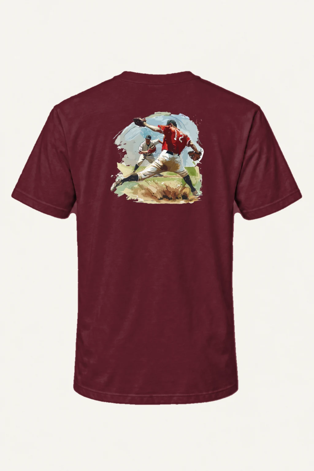 "Pitcher in Motion" Heavyweight Unisex Crewneck T-shirt | Gildan 5000