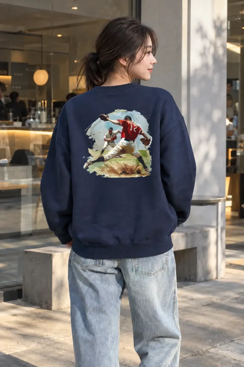 "Pitcher No. 27" Heavy Blend Unisex Crewneck Sweatshirt | Gildan 18000