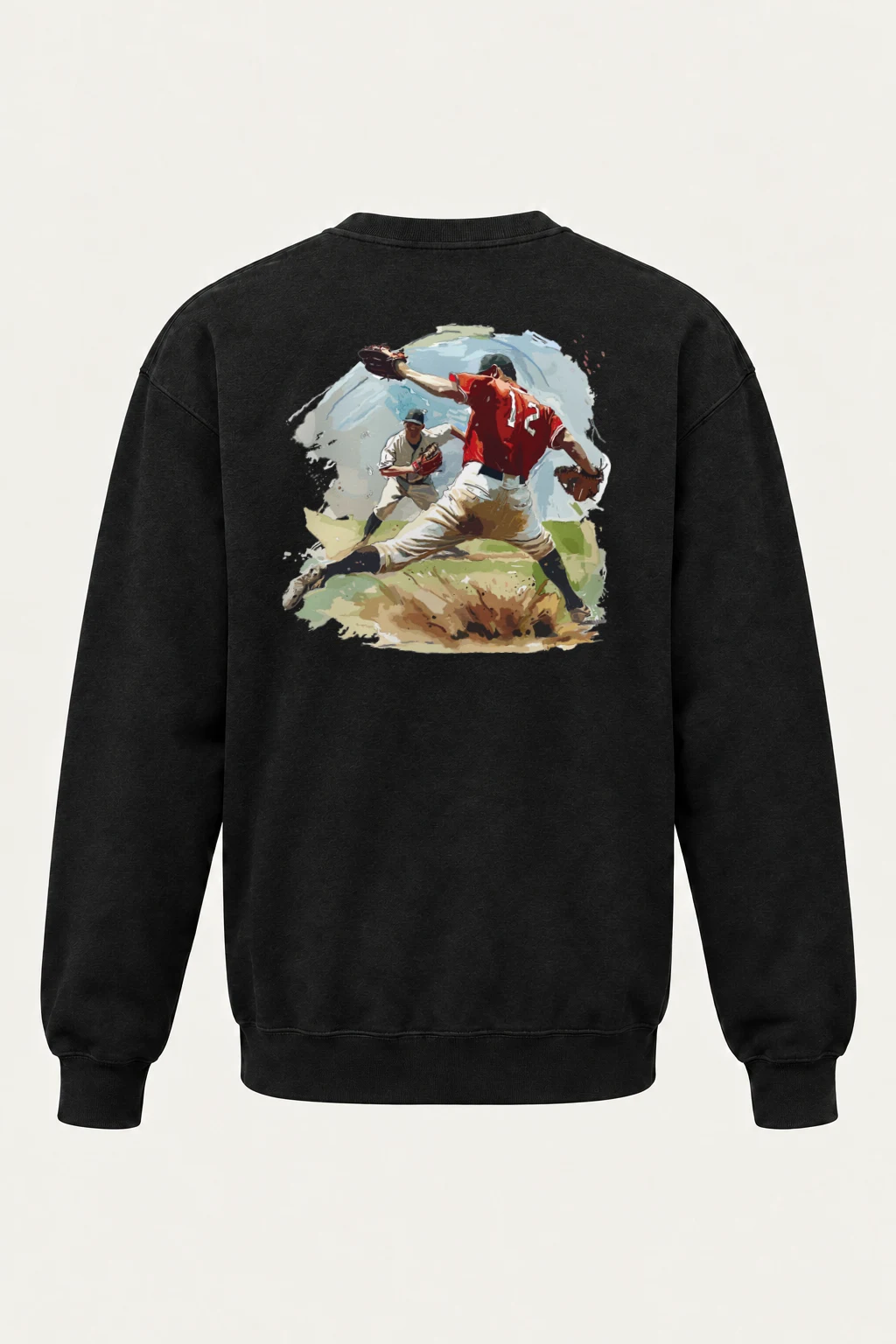 "Pitcher No. 27" Heavy Blend Unisex Crewneck Sweatshirt | Gildan 18000